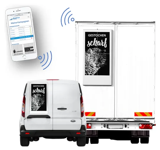 Fahrzeug Handy - RoadAds interactive GmbH