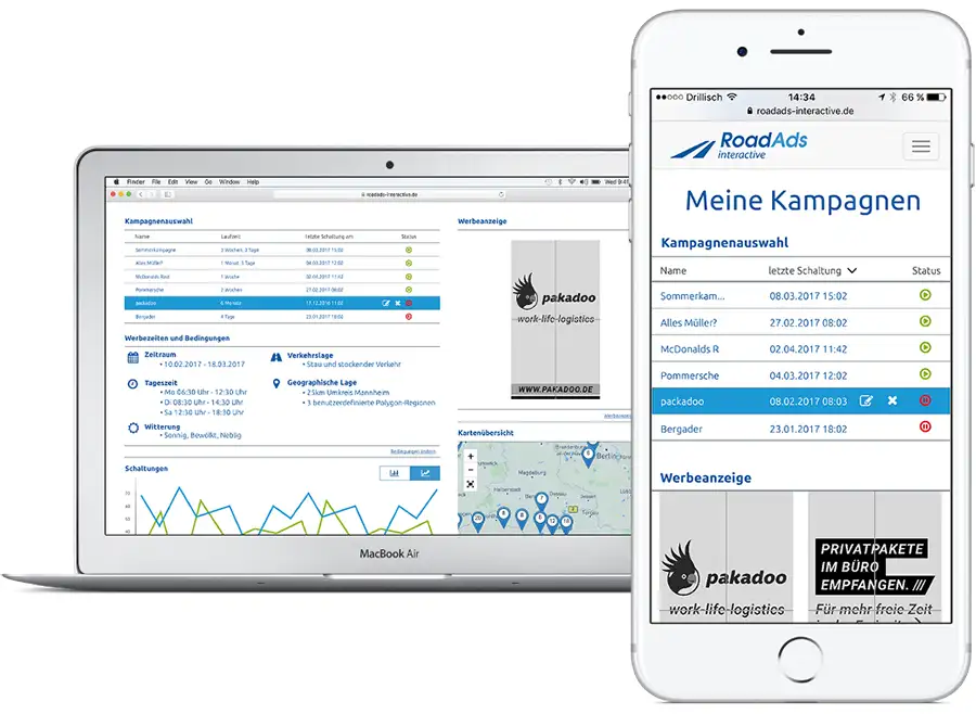 Plattform Mobile - RoadAds interactive GmbH