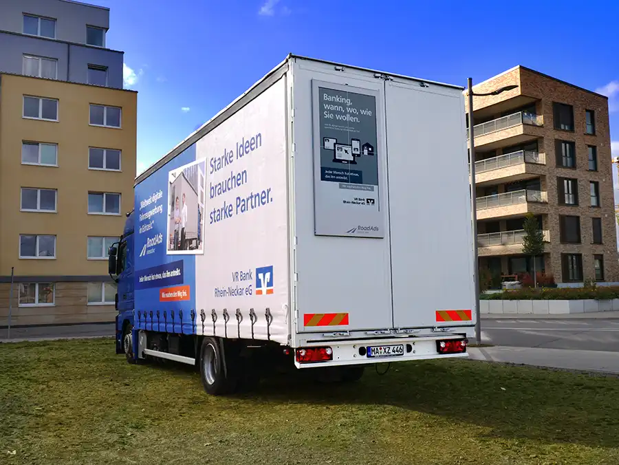 VR Bank Werbebeispiel - RoadAds interactive GmbH